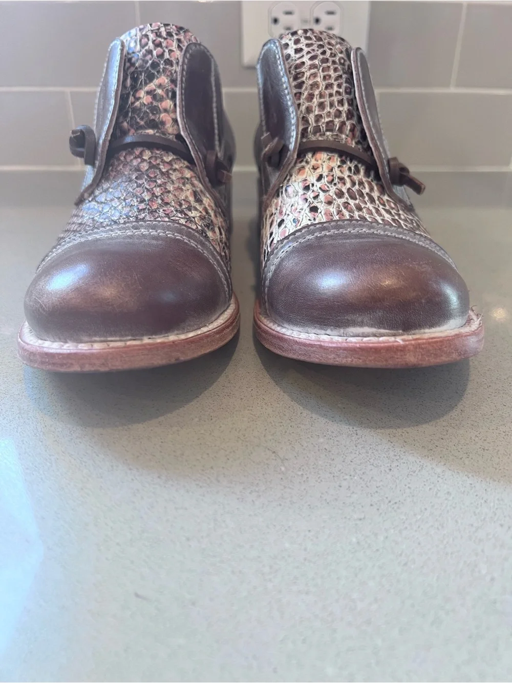 Freebird Steve Madden Leather Mabel Multi Oxford Sz 8